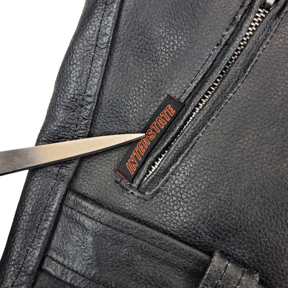 Interstate Leather Jacket Leather Motorcycle Bike… - image 8